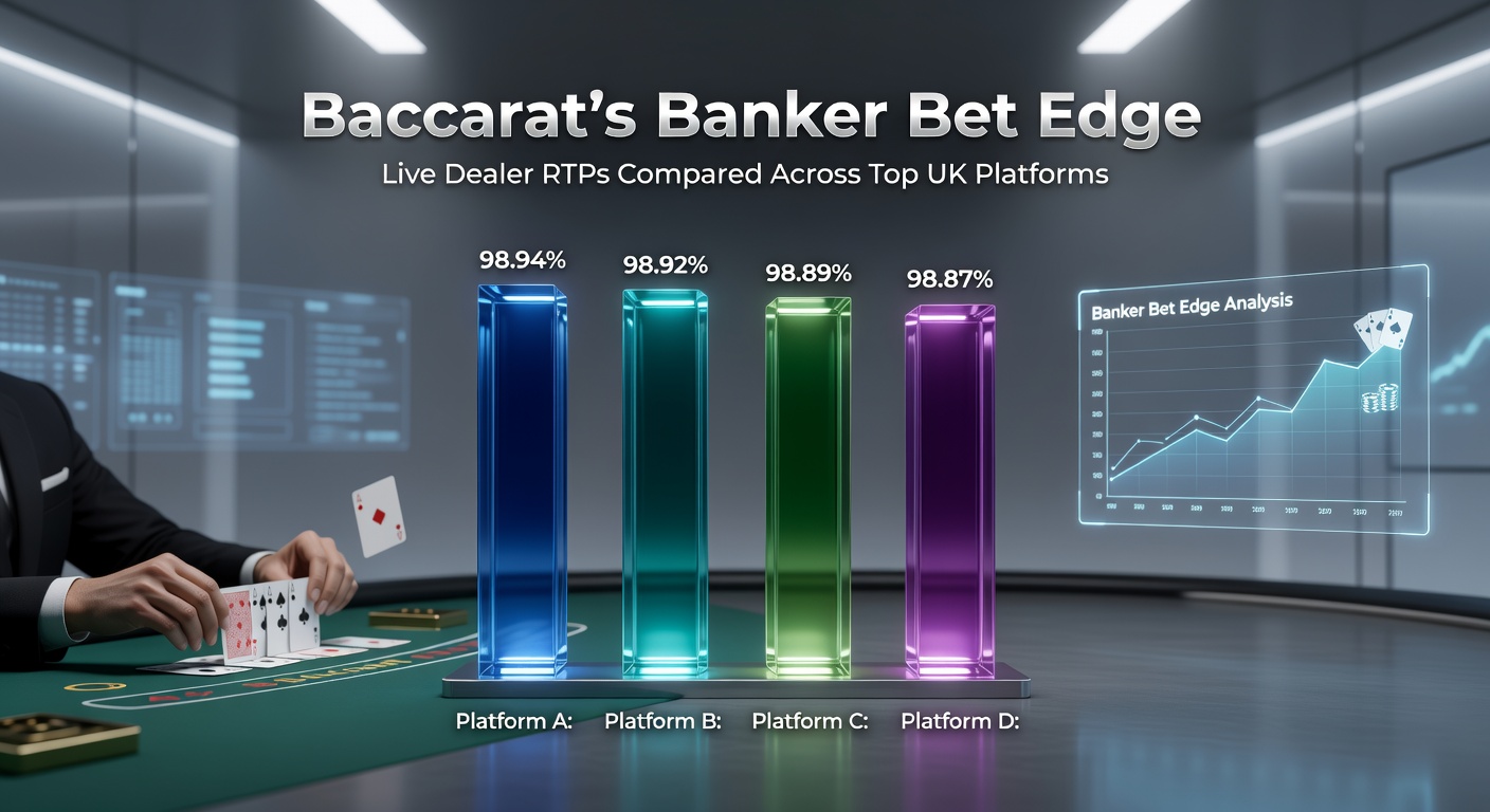 Close-up of baccarat shoe and Banker bet chips on a vibrant live dealer interface