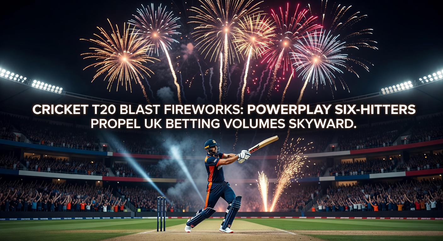 Explosive six cleared over the boundary during T20 Blast powerplay, crowd in frenzy