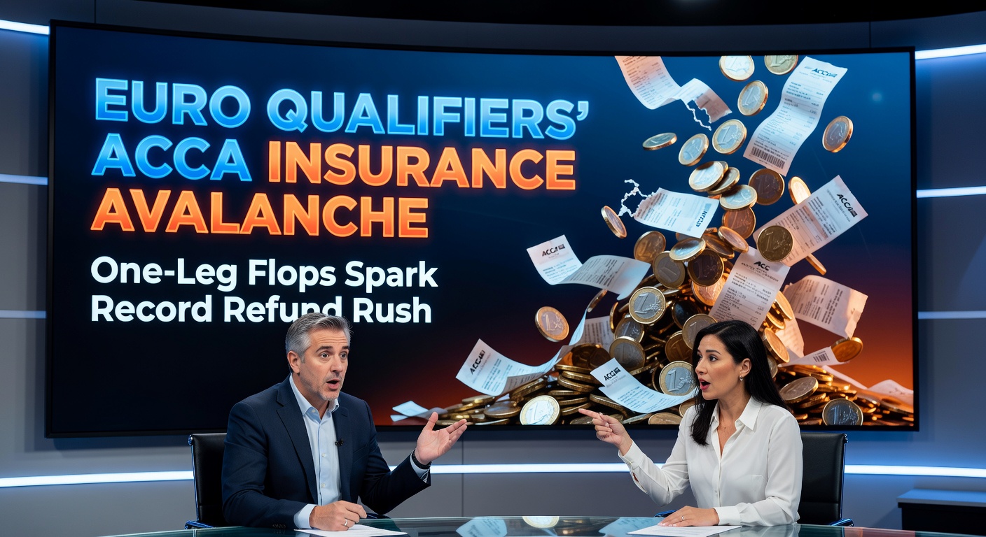 Fans react in stadium during dramatic Euro qualifier match with late goal changing accumulator outcomes