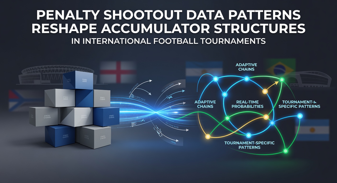 Penalty shootout data visualization showing success rates and accumulator impacts in football tournaments