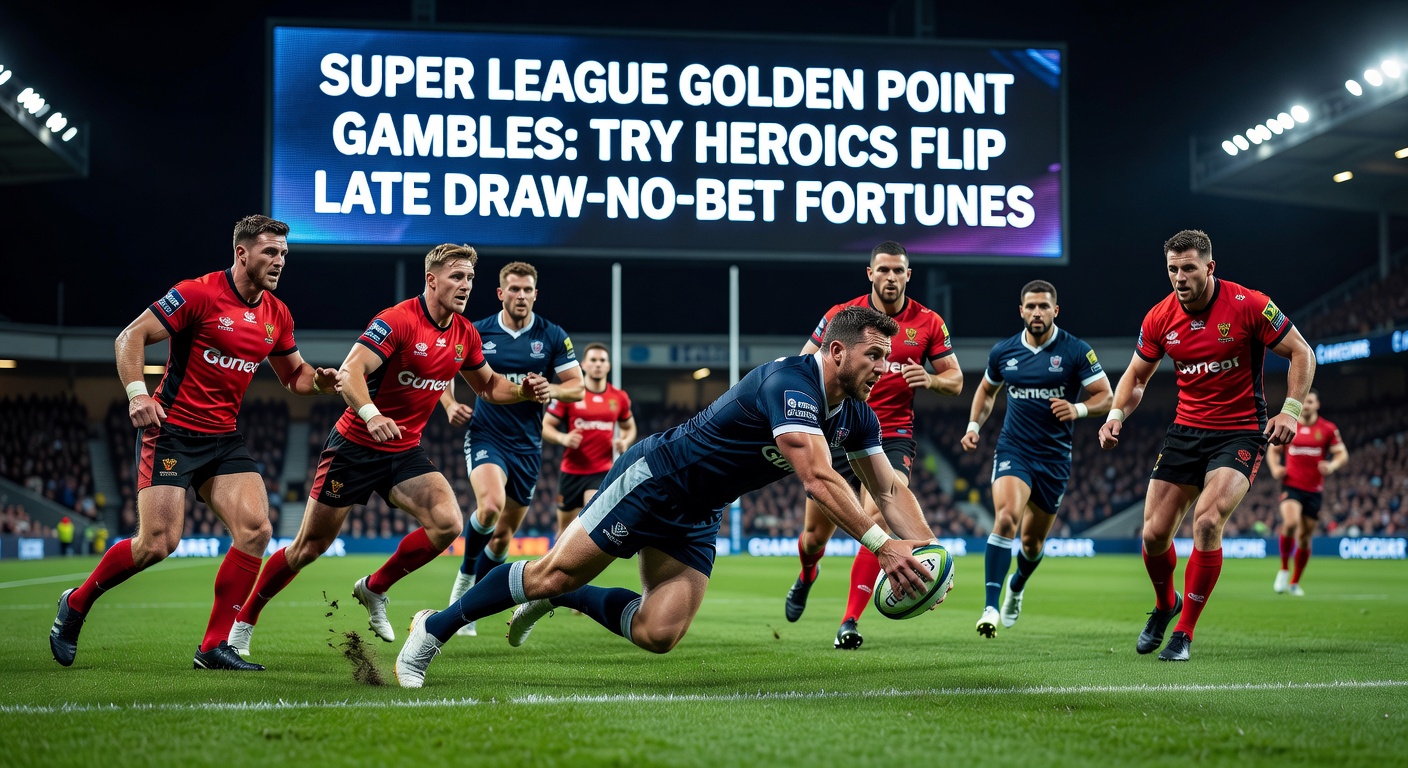 Close-up of a golden point try conversion, boot striking ball as bettors watch odds shift dramatically