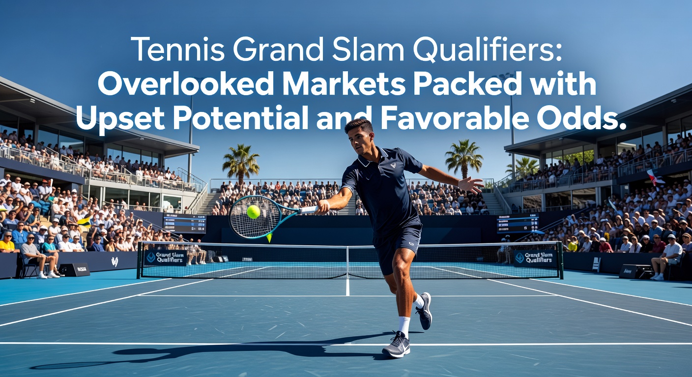 Tennis players competing intensely on a clay court during Grand Slam qualifiers, showcasing the high-energy action of underdog battles